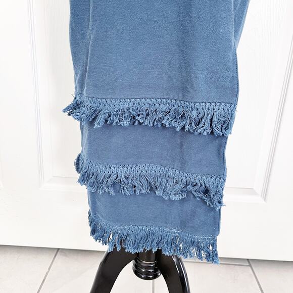 Bonheur D'amour Cutout Fringe Dress in Blue - Picture 5 of 11
